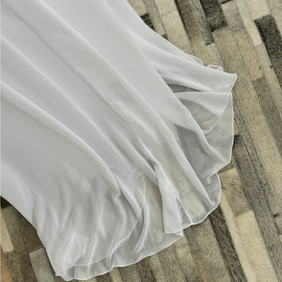 Mori Lee Lace Long Sleeve Wedding Dress, Size 10, A-Line - Picture 8 of 8